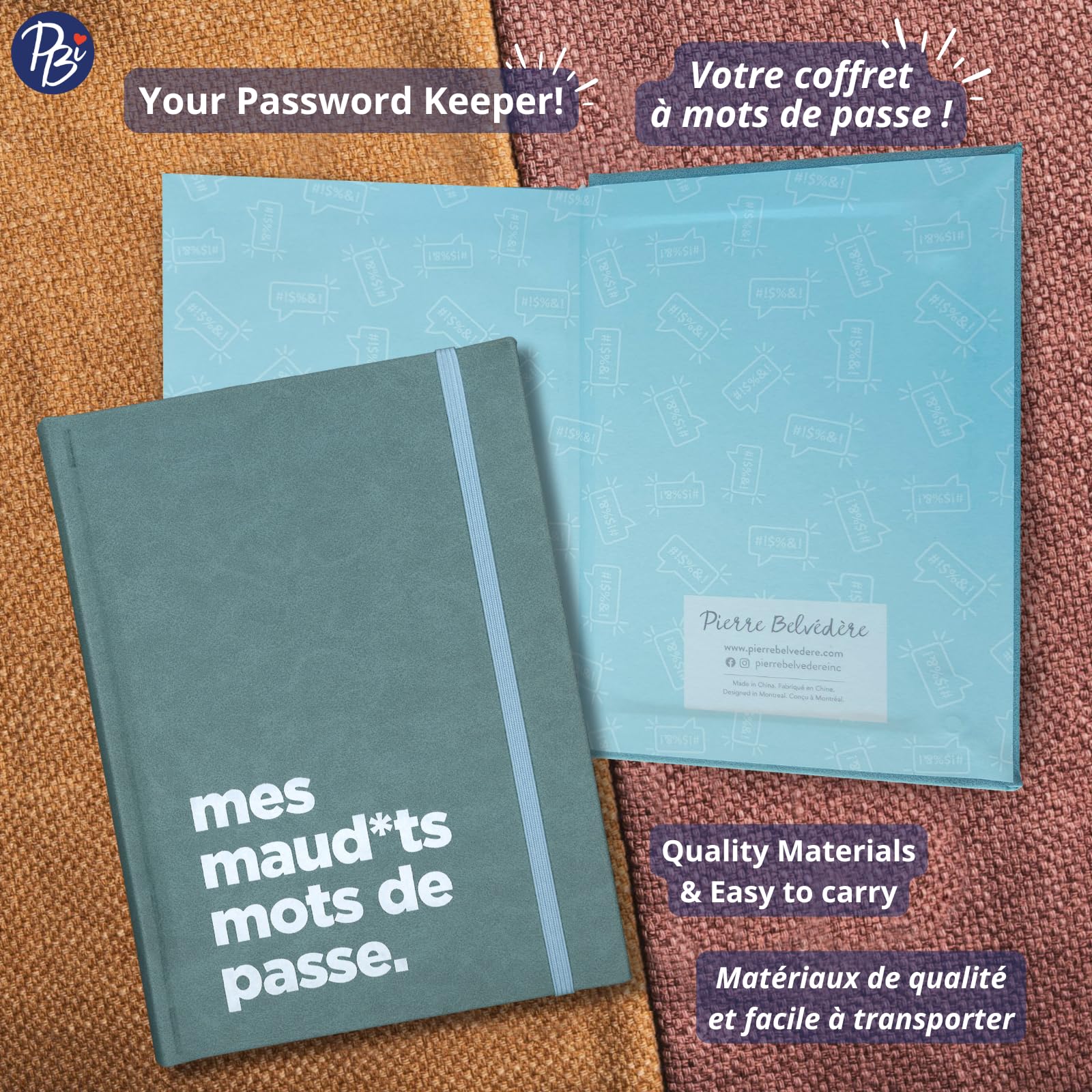 PBI ACN - PASSWORD NOTEBOOK - MES M MOTS DE PASSE