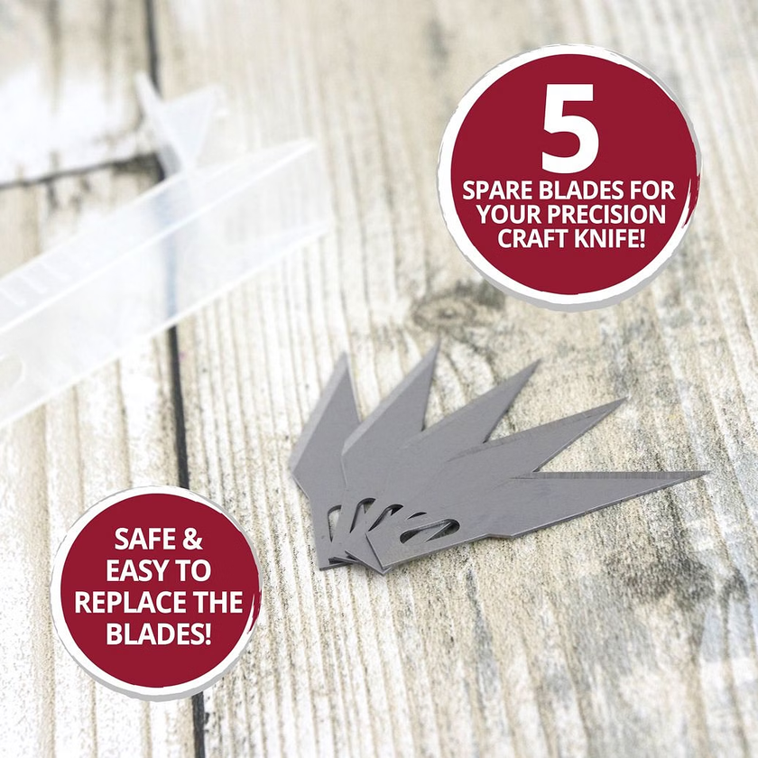 Premier Craft Tools - Spare Blades for Precision Craft Knife