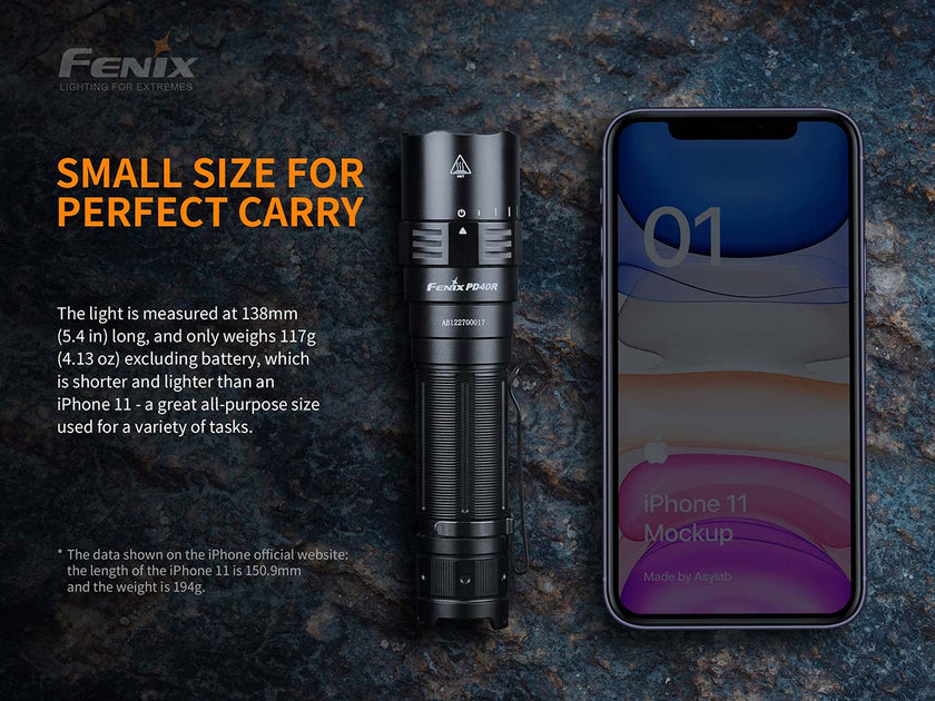 Fenix PD40R V2.0 Rechargeable Flashlight 3000 Lumens