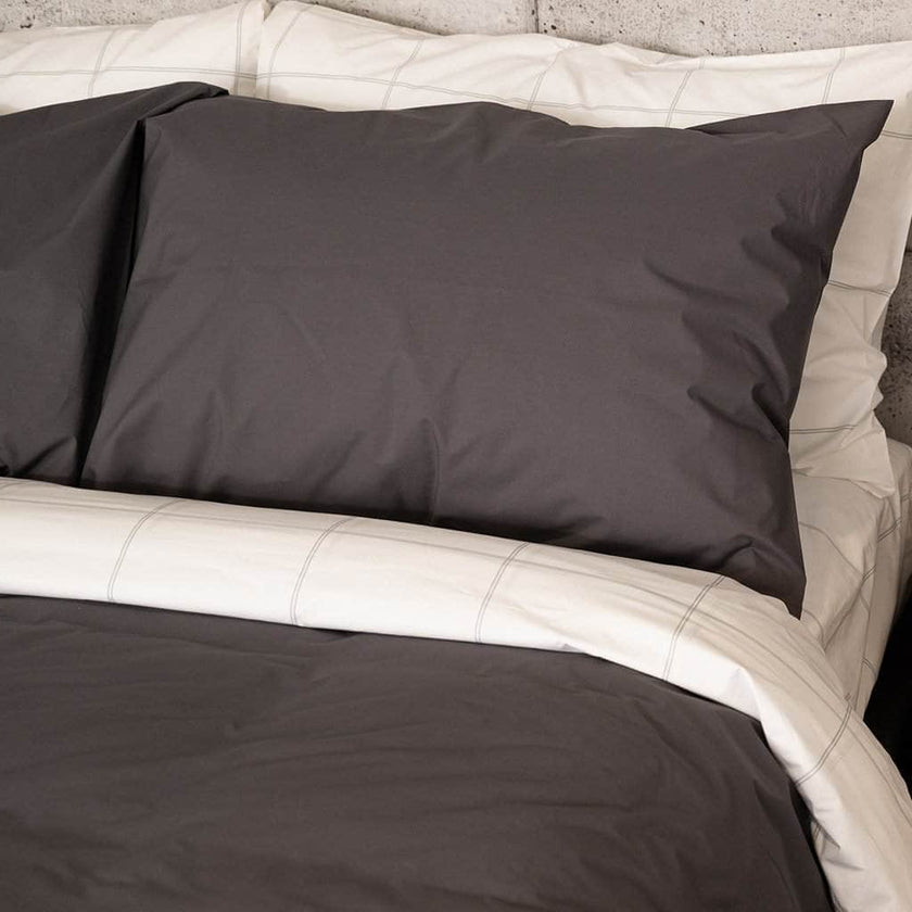 Essential Organic Percale Collection Duvet Cover & Pillowcase Set