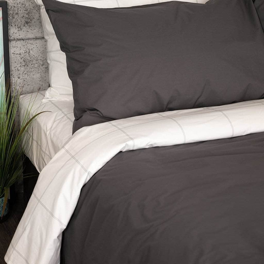 Essential Organic Percale Collection Duvet Cover