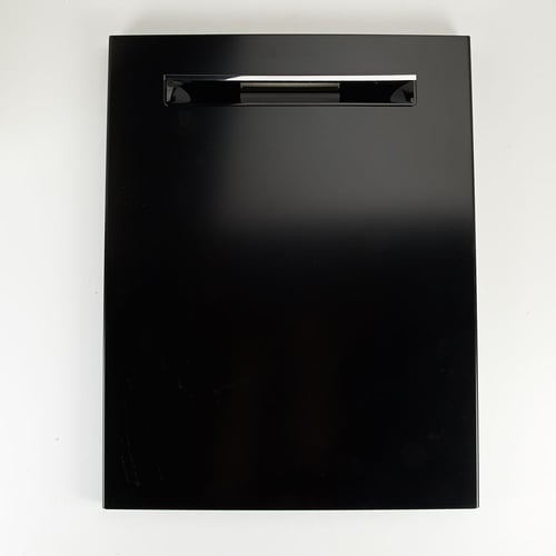 Porte extérieure de lave-vaisselle Bosch 00774392, noire, sans poignée.