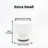Perla - White Bamboo Mid-Century Mushroom Planter
