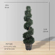 Perth Faux Potted Spiral Boxwood Topiary Plant (Multiple Sizes)