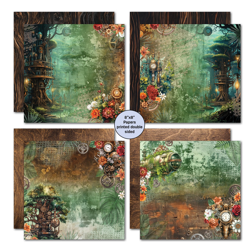 3Quarter Designs Punk'ed Forest 8x8 Paper Pack