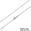 Timeless Elegance: 925 Sterling Silver Adjustable Necklace Chain For Women