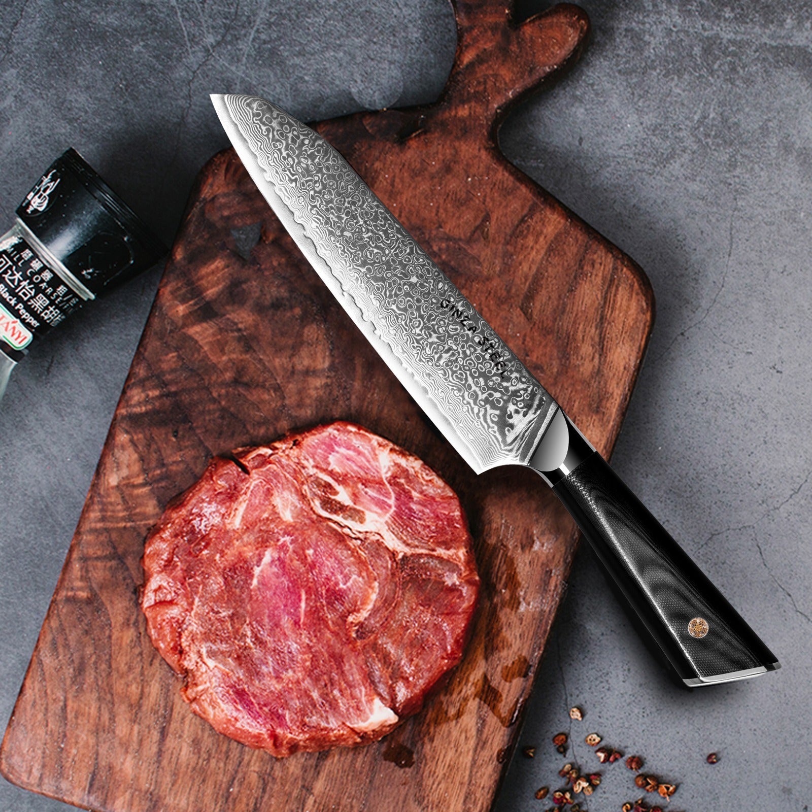HAGAKURE 20 | Japanese Santoku Knife 8