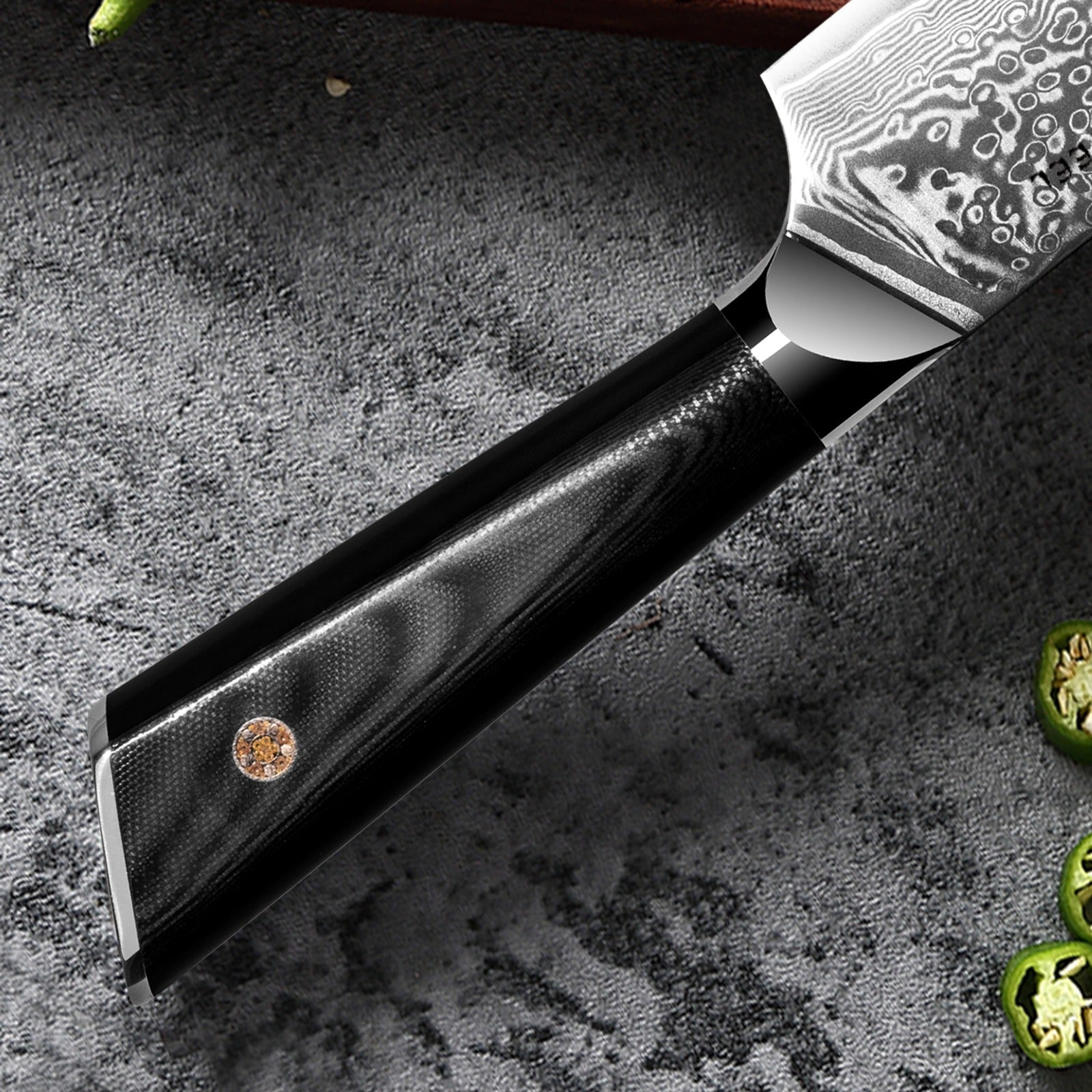HAGAKURE 20 | Japanese Santoku Knife 8