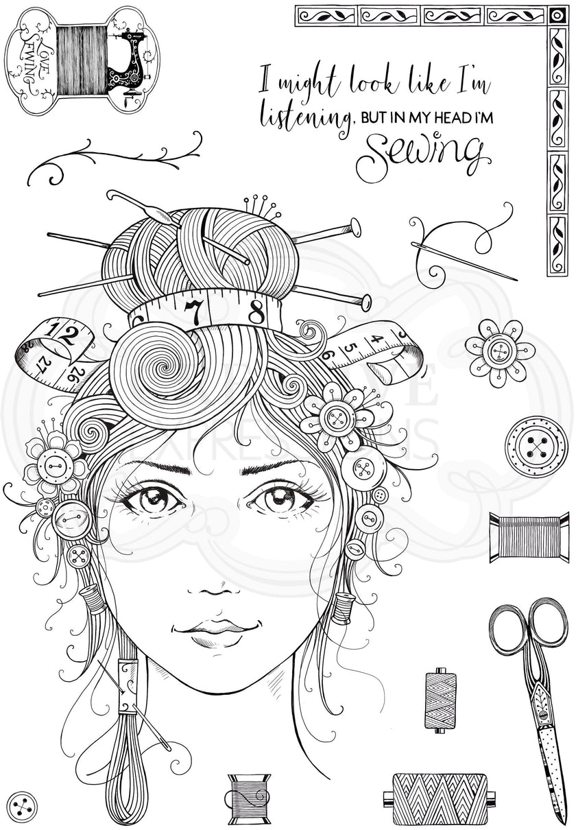 Sew Lovely A5 Clear Stamp