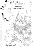 Pink Ink Designs Rub A Dub Dub 6 in x 8 in Clear Stamp Set