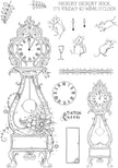 Pink Ink Designs Hickory Dickory Dock 6 in x 8 in Clear Stamp Set