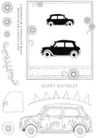 Pink Ink Designs Mini Driver 6 in x 8 in Clear Stamp Set