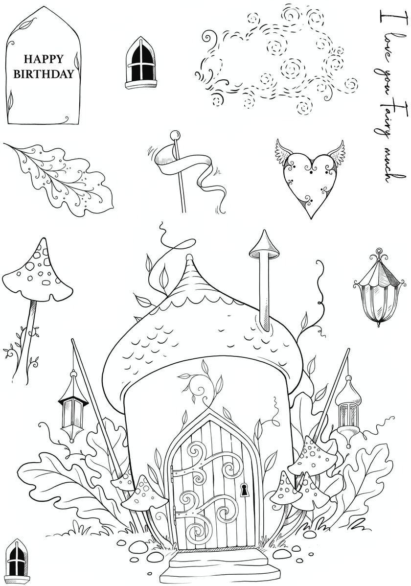 Pink Ink Designs Shine A Light 6 in x 8 in Clear Stamp Set
