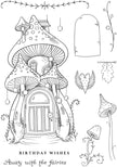 Pink Ink Designs Fairy Magic 6 in x 8 in Clear Stamp Set