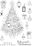 Pink Ink Designs Oh Christmas Tree 6 in x 8 in Clear Stamp Set