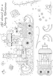 Pink Ink Designs Christ-Mouse Express 6 in x 8 in Clear Stamp Set