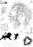 Pink Ink Designs Leo 6 in x 8 in Clear Stamp Set