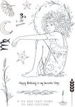 Pink Ink Designs Virgo 6 in x 8 in Clear Stamp Set