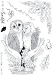 Pink Ink Designs An Owl In The Hand 6 in x 8 in Clear Stamp Set