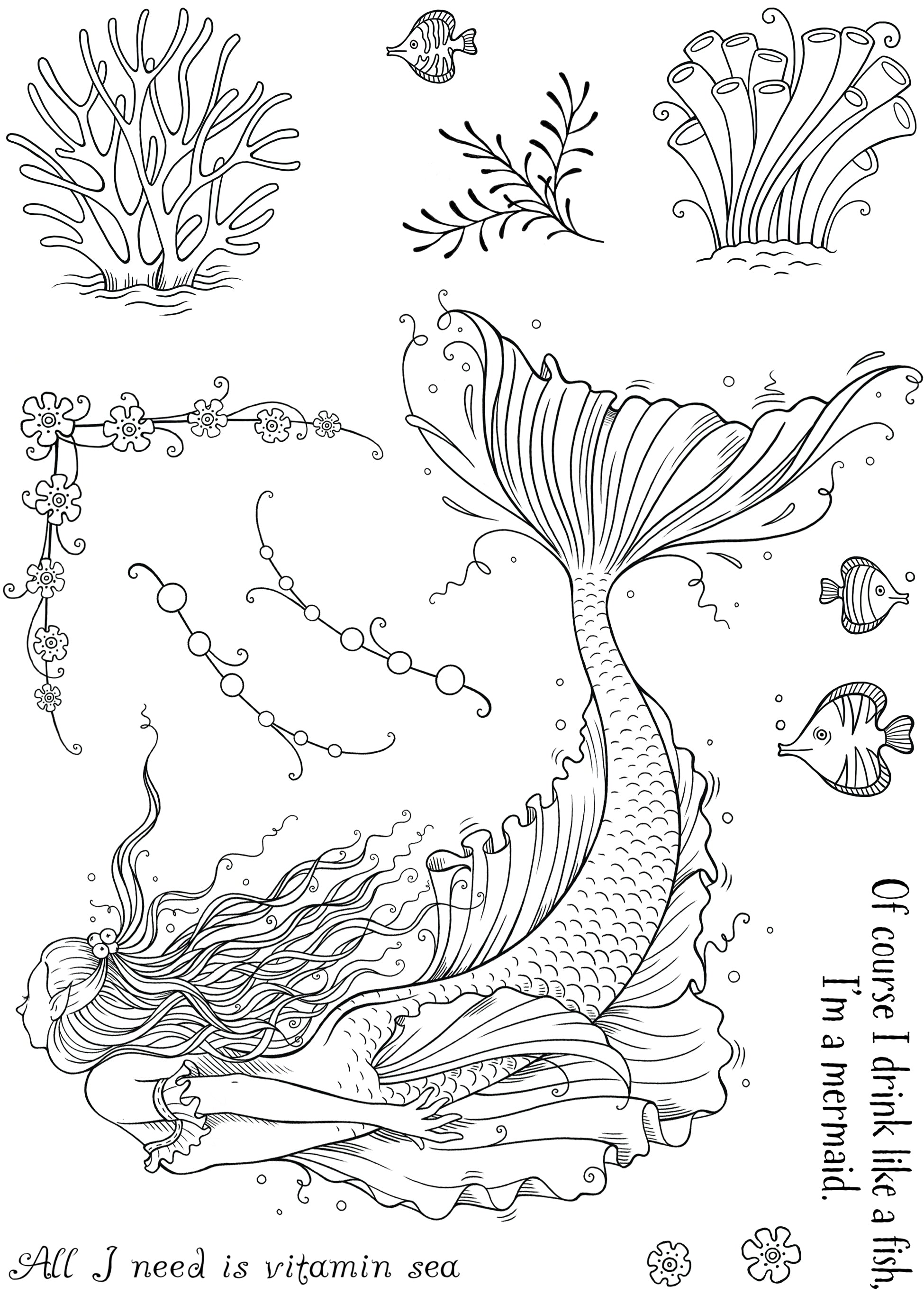 Pink Ink Designs Mira 6 in x 8 in Clear Stamp Set