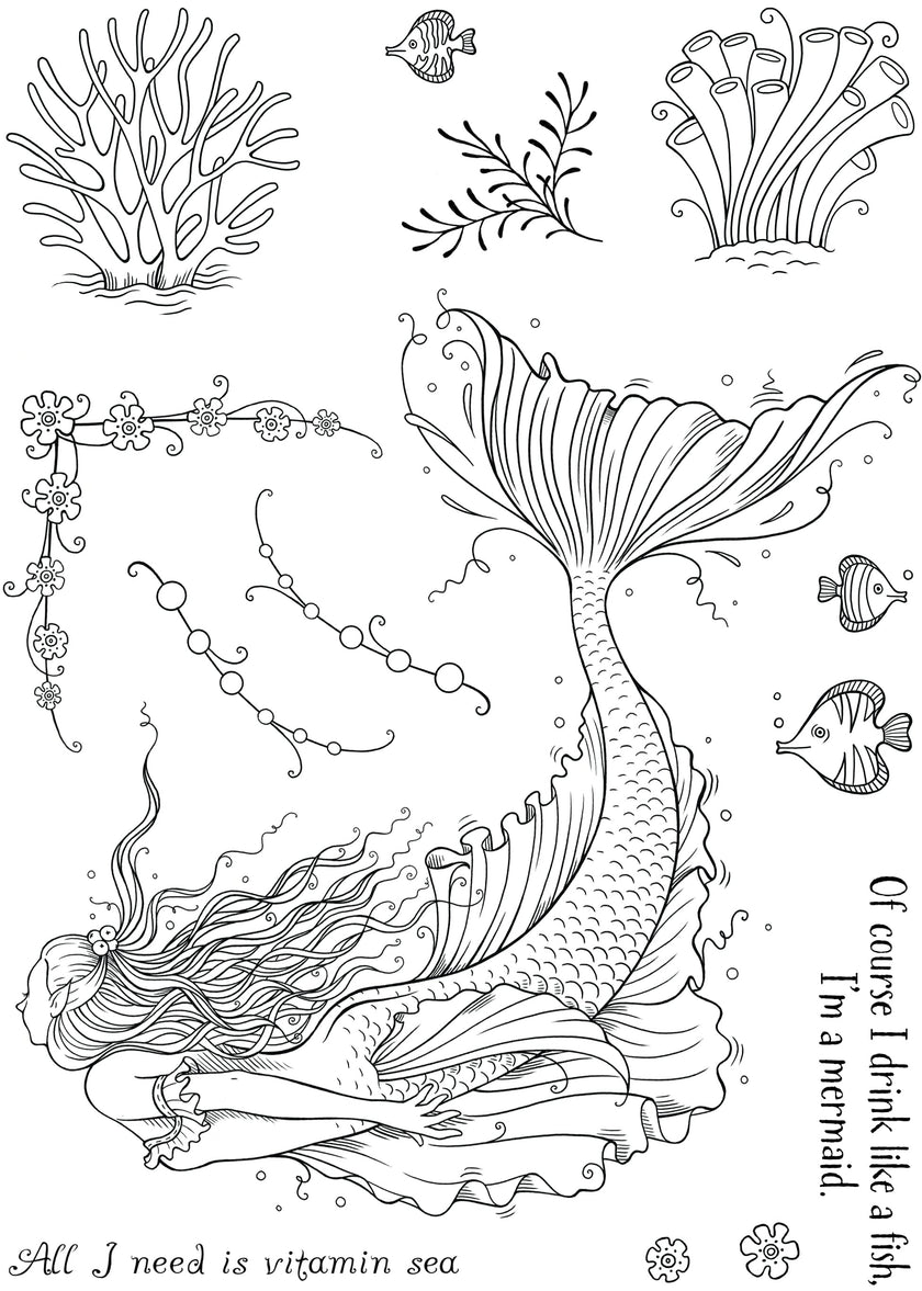 Pink Ink Designs Mira 6 in x 8 in Clear Stamp Set