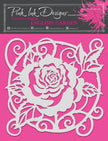 Pink Ink Designs English Garden 8 in x 8 in Stencil
