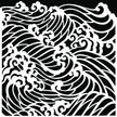 Pink Ink Designs Waves 7 in x 7 in Stencil