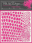 Pink Ink Designs Crocodile 7 in x 7 in Stencil
