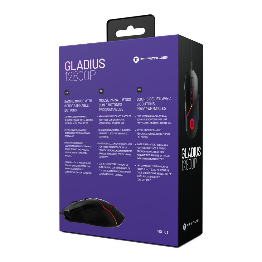Primus - Wired Gaming Mouse  - GLADIUS12800P (PMO-103)