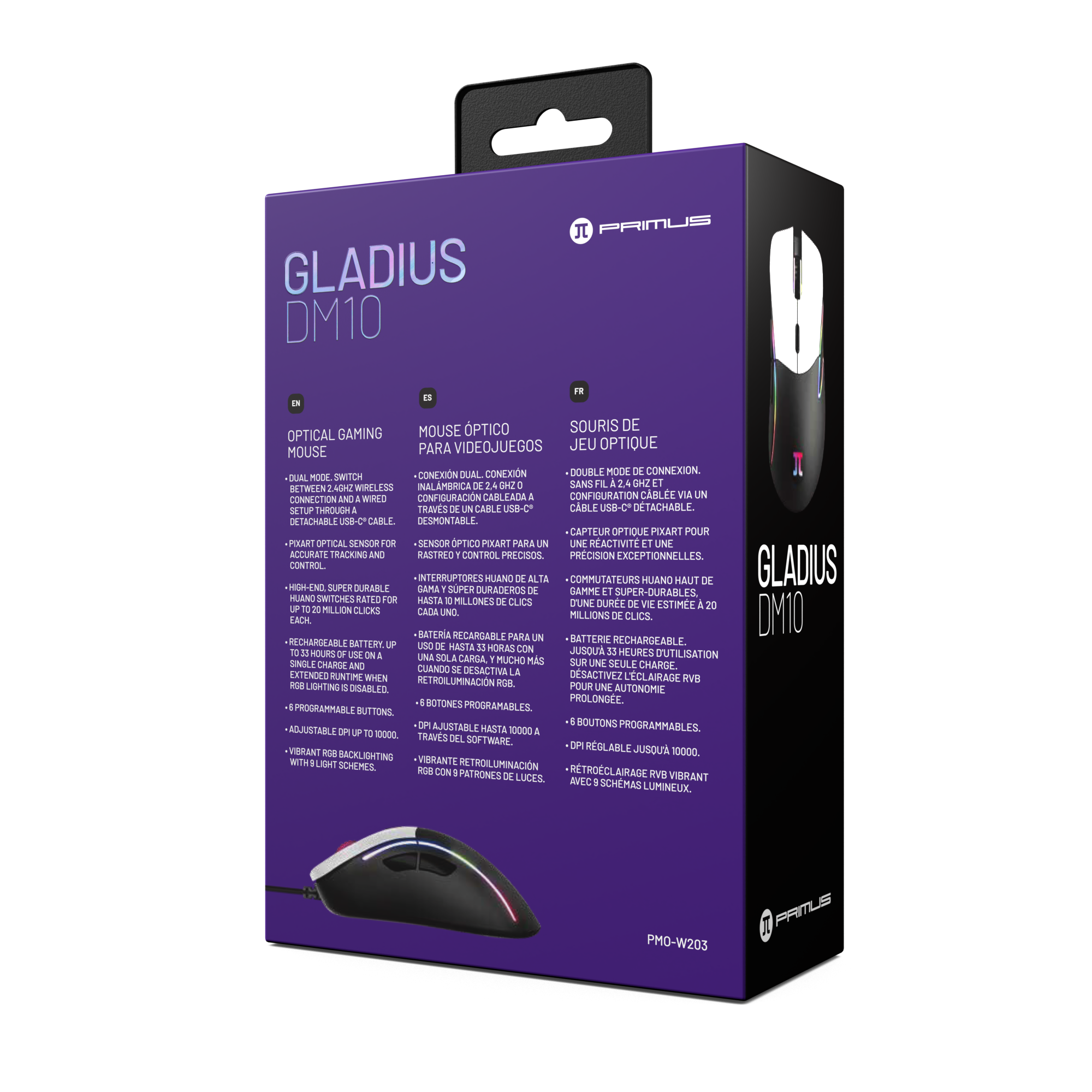 Primus - Souris Gaming - GLADIUS DM10 (PMO-W203)