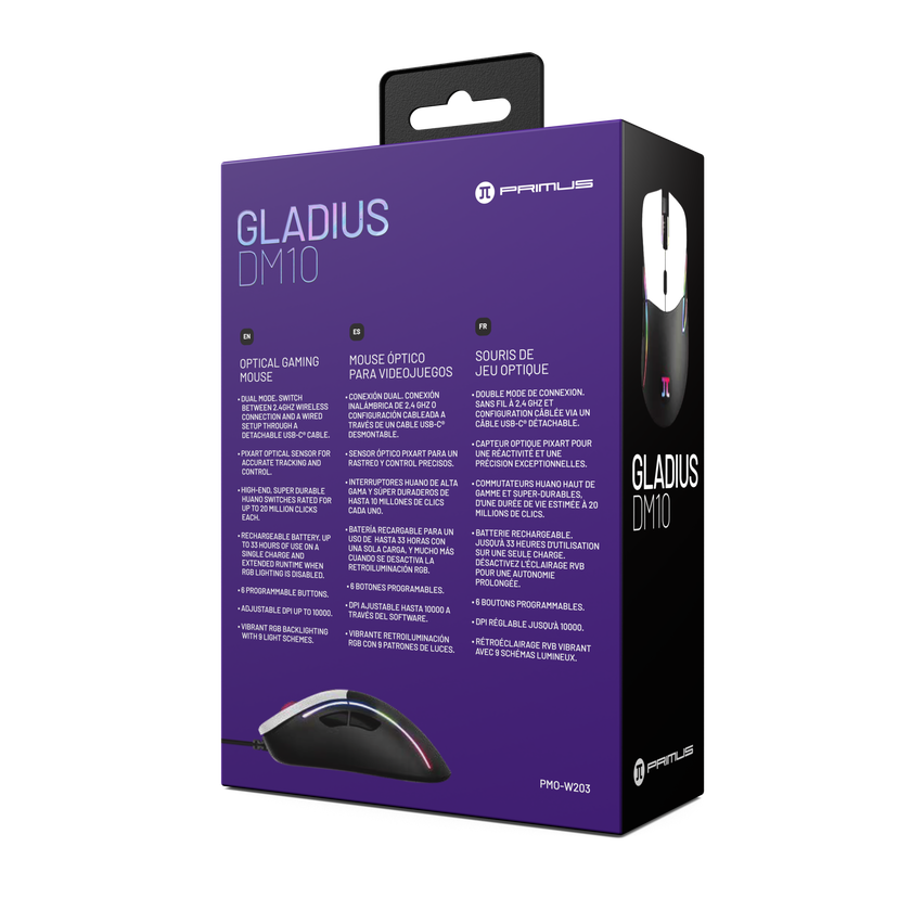 Primus - Souris Gaming - GLADIUS DM10 (PMO-W203)