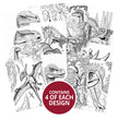 Colouring Pocket Pads - Dino Days