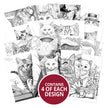Colouring Pocket Pads - Little Meows
