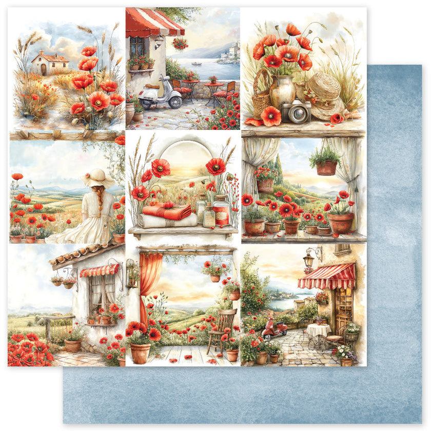 Poppy Garden A 12 x 12 Paper (12 pc Bulk Pack) 34623