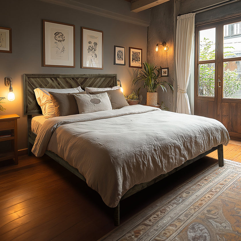 Sierra Deluxe Solid Wood Bed Frame