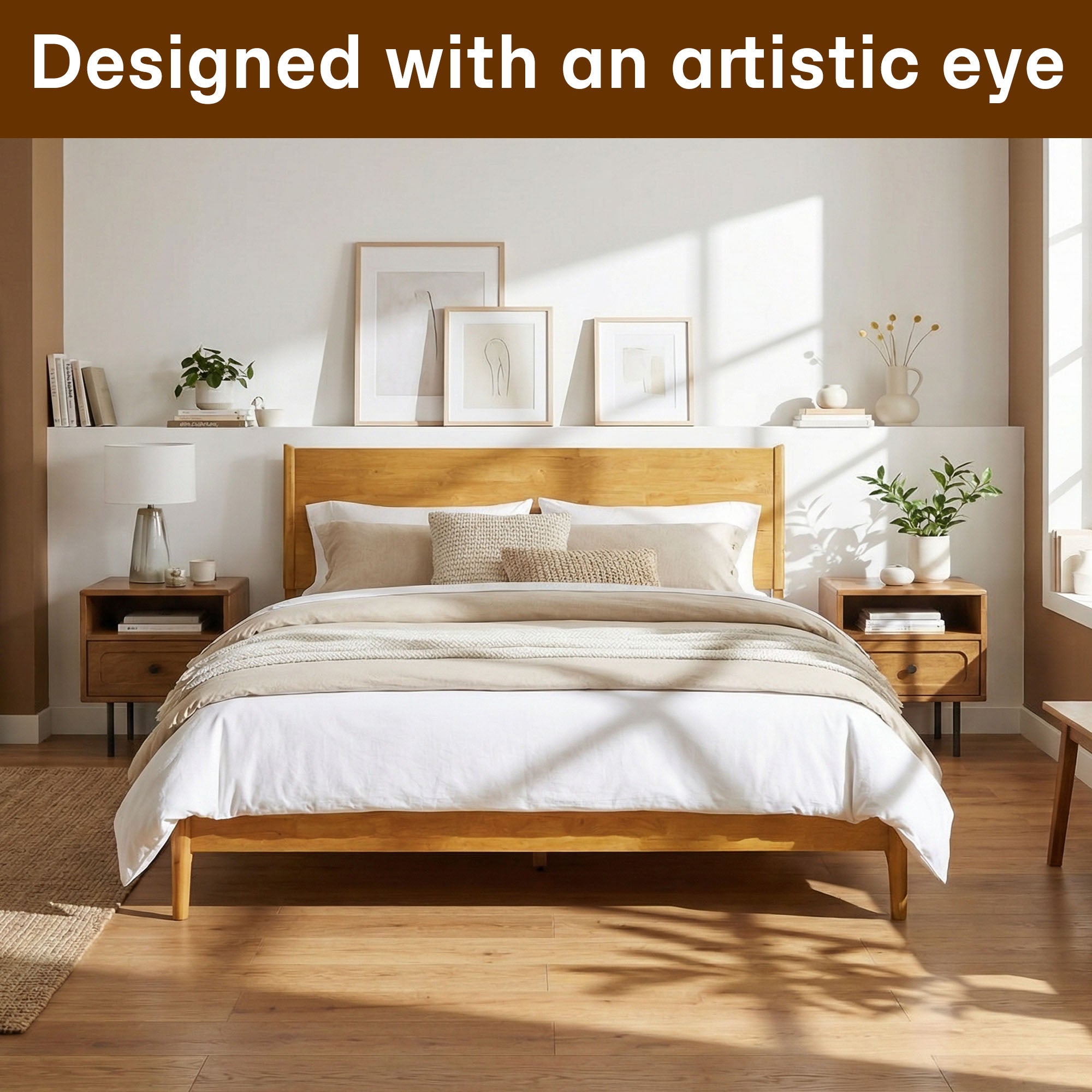 Haven Solid Wood Bed Frame