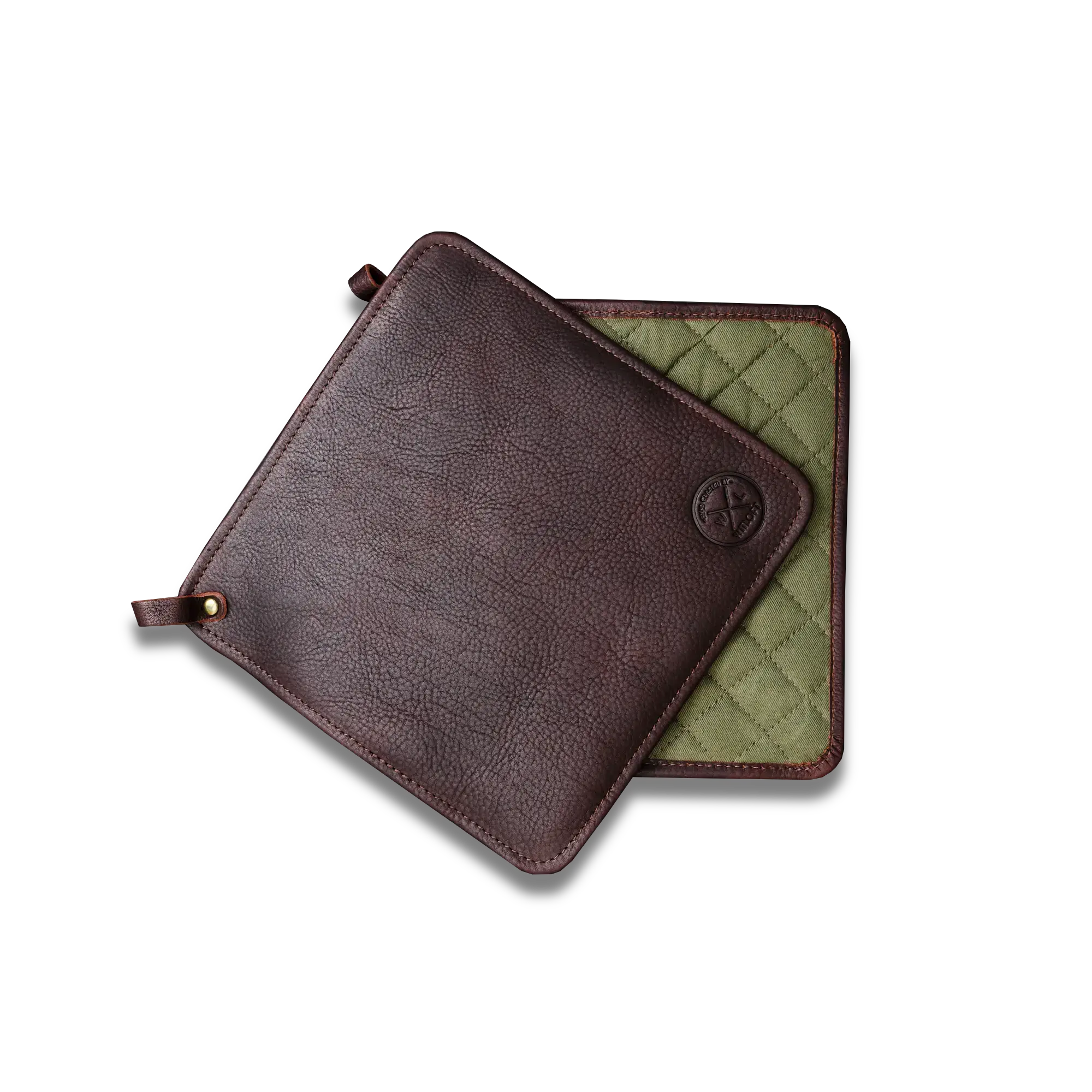 WITLOFT | Paire de maniques en cuir - Marron foncé