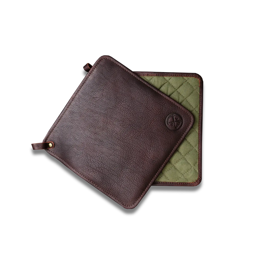 WITLOFT | Paire de maniques en cuir - Marron foncé
