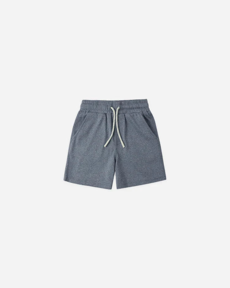 Oceanside Tech Short | Heathered Marine | Rylee & Cru