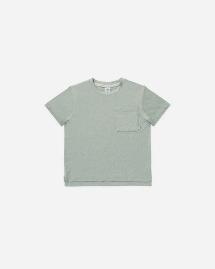 Cove Essential Pocket Tee | Heathered Sea Green | Rylee & Cru