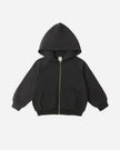 Zip Raglan Hoodie | Black | Rylee & Cru