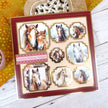 Moonstone Dies - Mini Straight Edged Nesting Dies - Ornate Corner Square