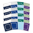 Festive Square Pocket Pad Apertures - Stunning Silver