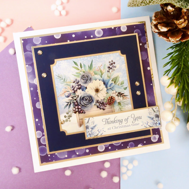 Winter Florals Square Pocket Pad