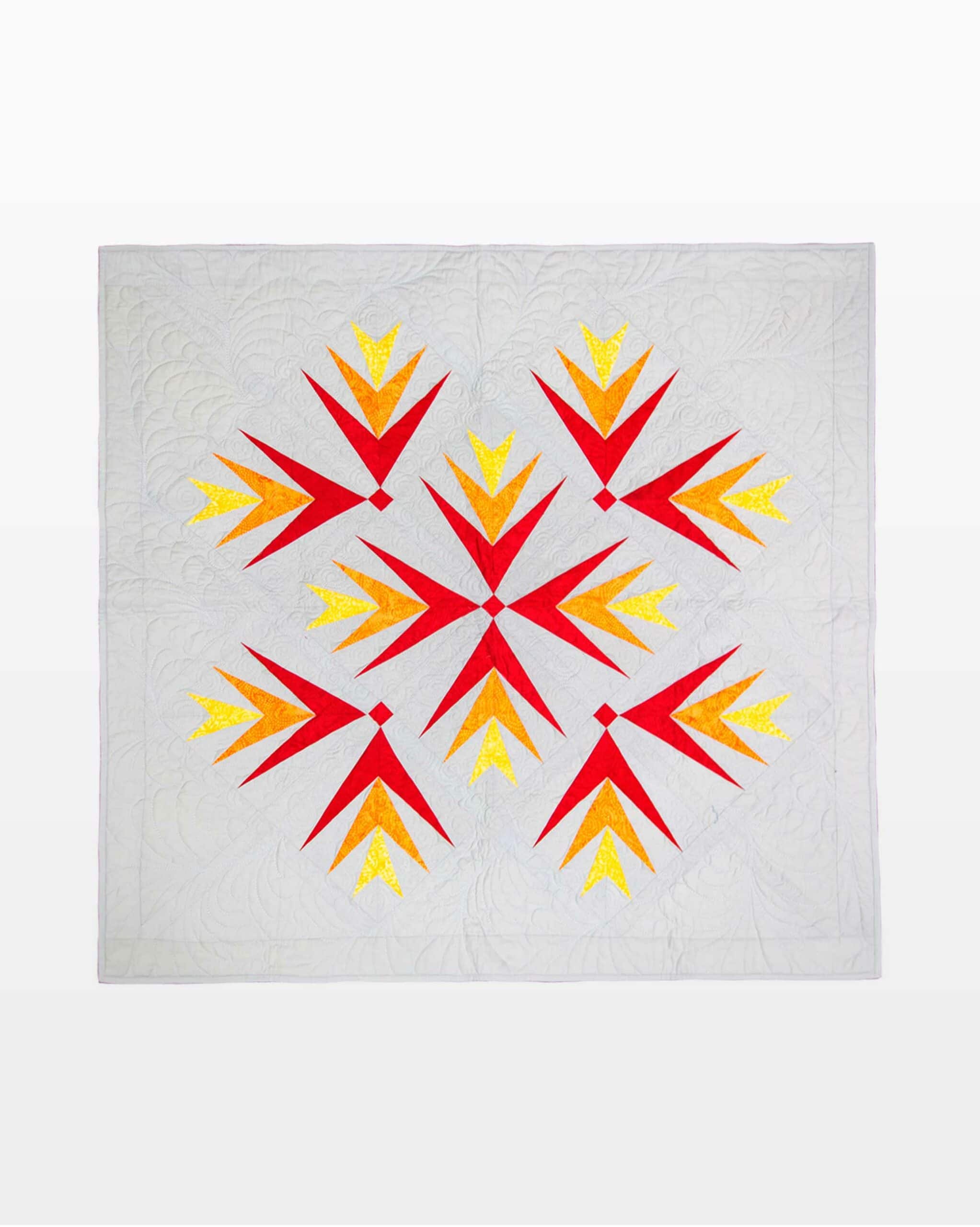 GO! Palm Fire Throw Quilt