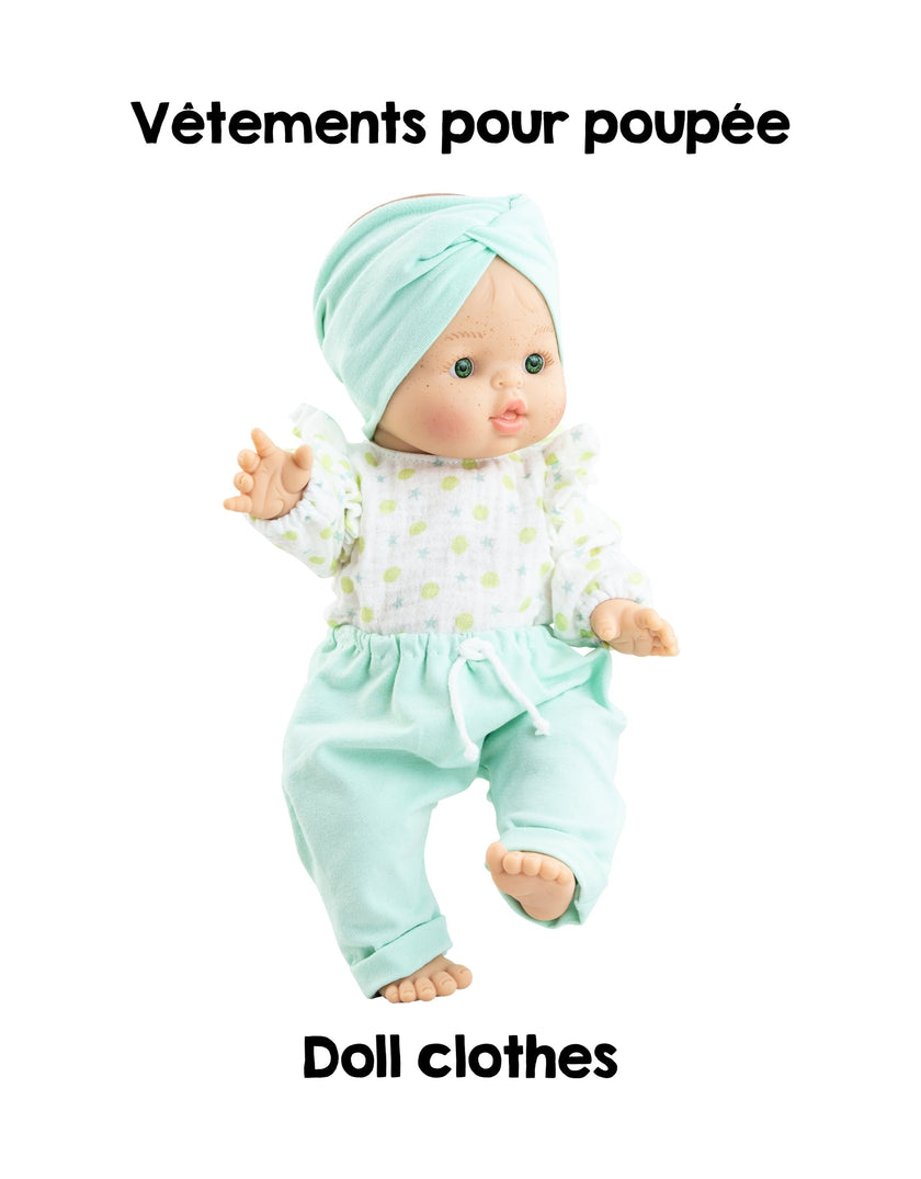 Clothes for dolls Gordis - Turquoise pants set - Paola Reina