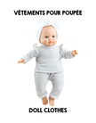 Clothes for Los Manus dolls - Gray polka dot outfit - Paola Reina