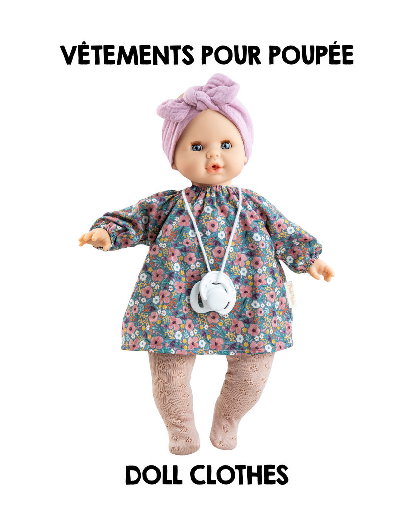 Clothes for Alex & Sonia dolls - Floral dress - Paola Reina