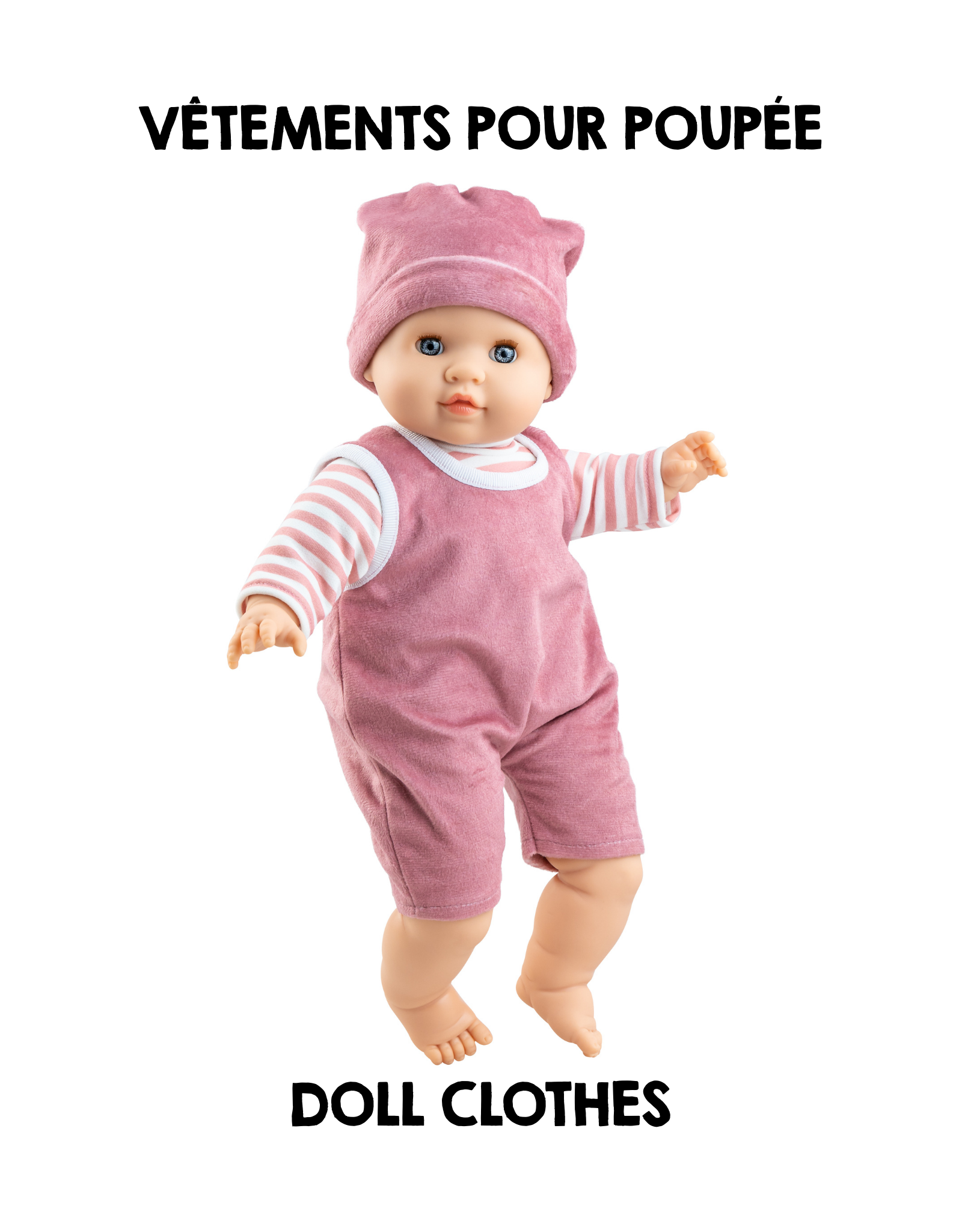 Clothes for Los Manus dolls - Pink jumpsuit - Paola Reina