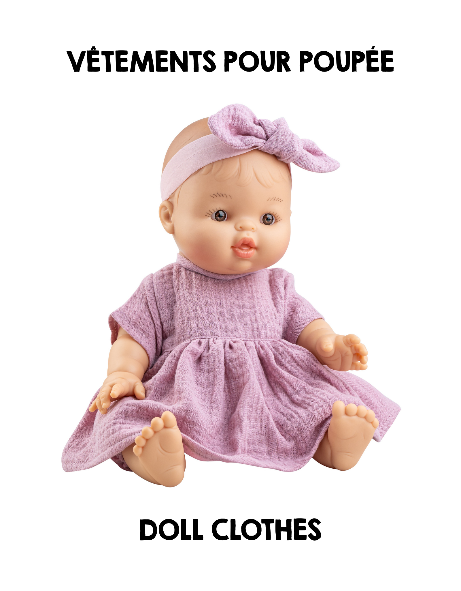 Clothes for Gordis dolls - Pink dress - Paola Reina